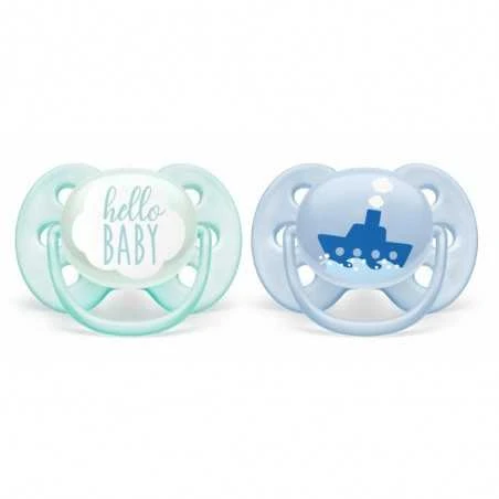 Avent Huvitutti Ultra Soft, 0-6kk, Vaaleansininen 1 Avent Huvitutti Ultra Soft, 0-6kk, Vaaleansininen