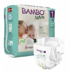 Bambo Nature 1 XS Teippivaippa 2-4Kg 22kpl
