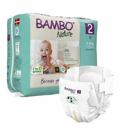 Bambo Nature 2 S Teippivaippa 3-6kg 30kpl 1 Bambo Nature 2 S Teippivaippa 3-6kg 30kpl