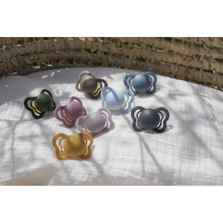 Bibs Couture Luonnonkumitutti 2kpl 0-6kk - Peach/Woodchuck - Image 6