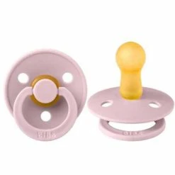 Bibs Luonnonkumitutti 0-6kk, Pink Plum