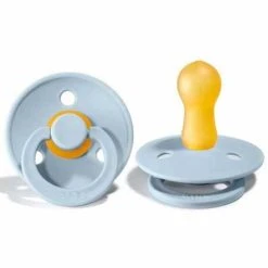 Bibs Luonnonkumitutti 6-12kk, Baby Blue