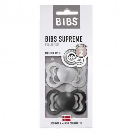 Bibs Supreme 2 Silikonitutti 2, Cloud/Black