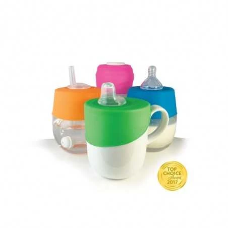 Cherub Baby Clip'N'Sip Silikoni Kansipakkaus, Pinkki - Image 2