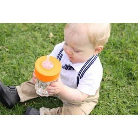 Cherub Baby Clip'N'Sip Silikoni Kansipakkaus, Pinkki - Image 4