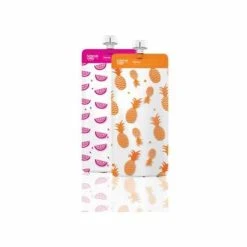 Cherub Baby Täytettävä Ruokapussi Maxi 10kpl, Pinkki