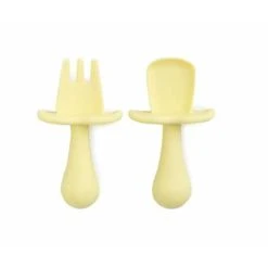 Cherub Baby Ensilusikka Ja -haarukka - Keltainen