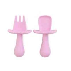 Cherub Baby Ensilusikka Ja -haarukka - Pinkki