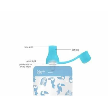 Cherub Baby Imuventtiili Silikoni 2kpl, Sininen/vihreä - Image 4