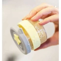 Cherub Baby Lasi&Silikoni Ruokapurkki 120ml - Harmaa