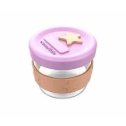 Cherub Baby Lasi&Silikoni Ruokapurkki 120ml - Pinkki