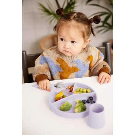 Everyday® Baby Everyday Baby Silikonilautanen Imukupilla - Light Lavender - Image 3