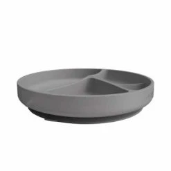 Everyday® Baby Everyday Baby Silikonilautanen Imukupilla - Quiet Grey