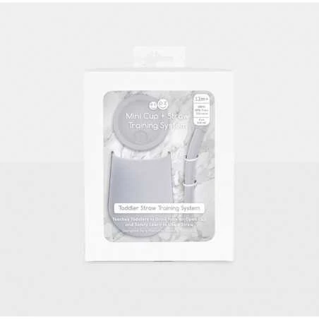 Ezpz Mini Cup+Straw Training, Pewter - Image 4