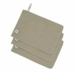 LÄSSIG Lässig Pesukinnas 3kpl Muslin, Olive