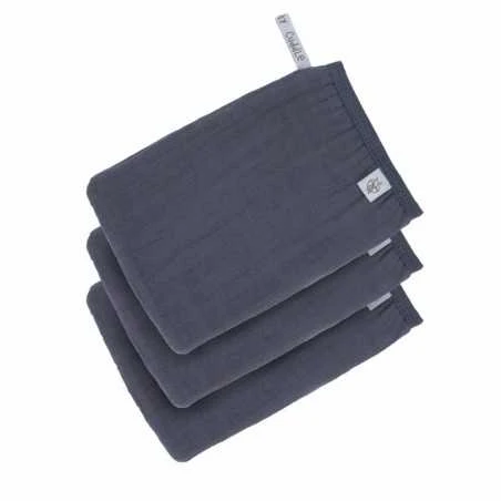 LÄSSIG Lässig Pesukinnas Muslin, Navy 3kpl