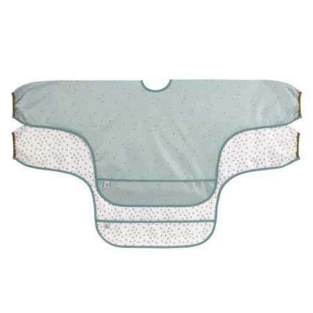 LÄSSIG Lässig Ruokalappu Hihalla 2kpl, Friends Racoon