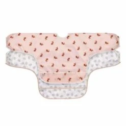 LÄSSIG Lässig Ruokalappu Hihalla 2kpl , Little Forest Rabbit