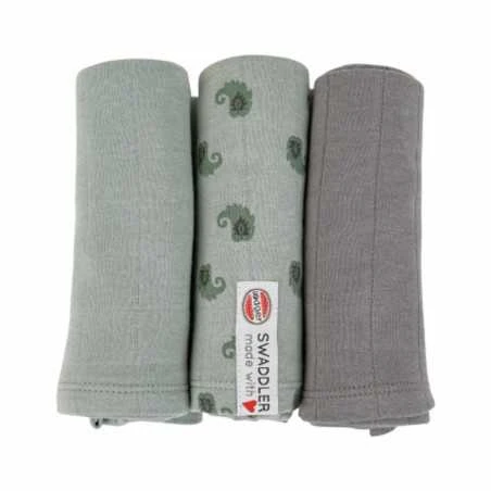 Lodger Harso, 70x70, 3-pak, Flame Silt Green 1 Lodger Harso, 70x70, 3-pak, Flame Silt Green