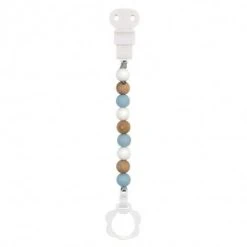 Nattou Tuttiketju Silikoni, Vaaleansininen/Beige