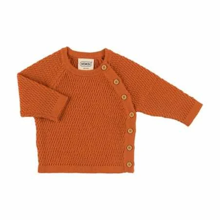 Voksi Honeycomb Paita, Warm Orange, Koko 74-80